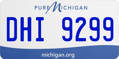 MI license plate DHI9299