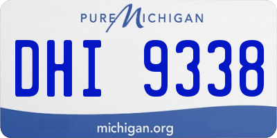 MI license plate DHI9338