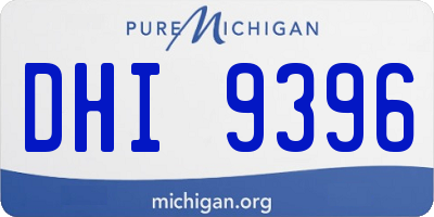 MI license plate DHI9396