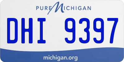 MI license plate DHI9397