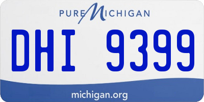 MI license plate DHI9399