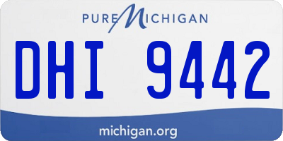 MI license plate DHI9442