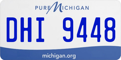 MI license plate DHI9448