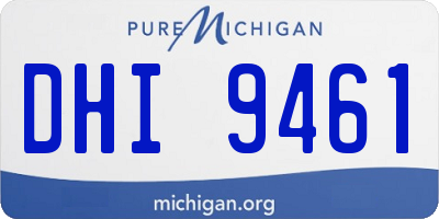 MI license plate DHI9461
