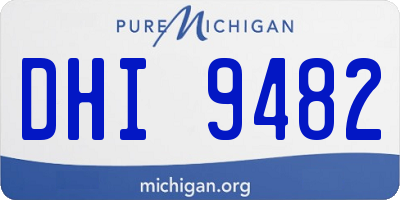 MI license plate DHI9482