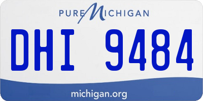 MI license plate DHI9484