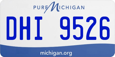 MI license plate DHI9526