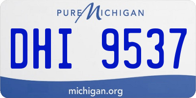 MI license plate DHI9537