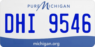 MI license plate DHI9546