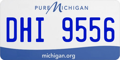 MI license plate DHI9556