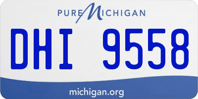 MI license plate DHI9558