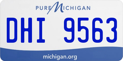 MI license plate DHI9563