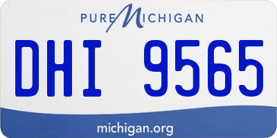 MI license plate DHI9565