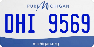 MI license plate DHI9569