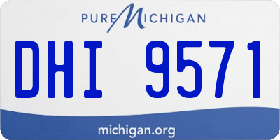 MI license plate DHI9571