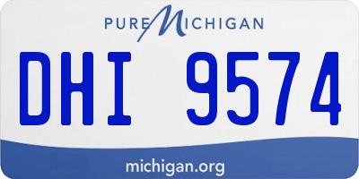 MI license plate DHI9574
