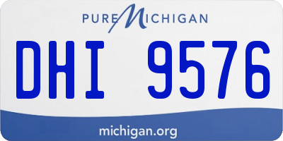 MI license plate DHI9576