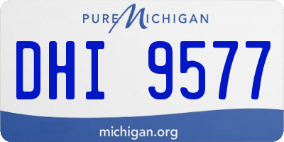 MI license plate DHI9577