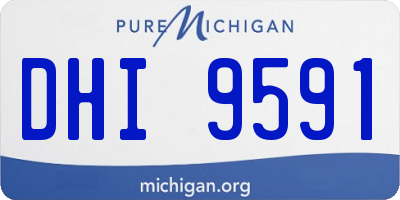 MI license plate DHI9591