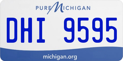 MI license plate DHI9595