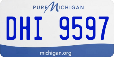 MI license plate DHI9597