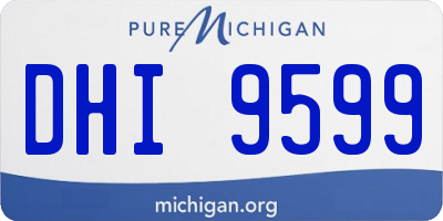 MI license plate DHI9599