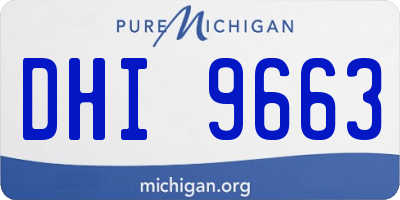 MI license plate DHI9663