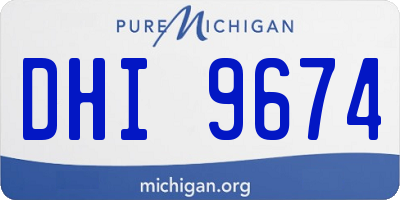 MI license plate DHI9674