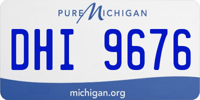 MI license plate DHI9676