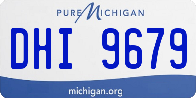 MI license plate DHI9679