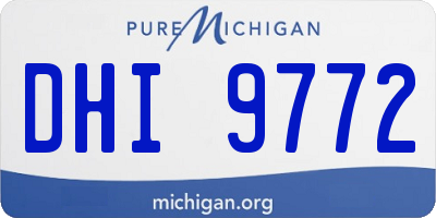 MI license plate DHI9772