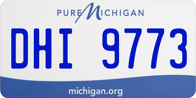 MI license plate DHI9773