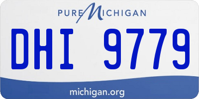 MI license plate DHI9779