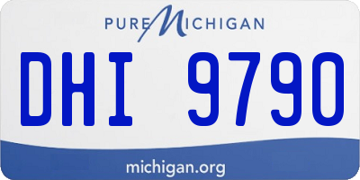 MI license plate DHI9790
