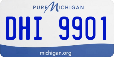MI license plate DHI9901