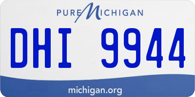 MI license plate DHI9944