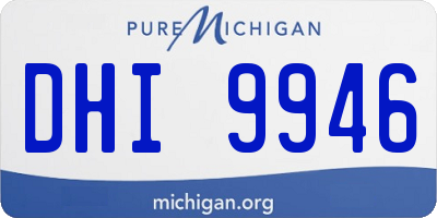 MI license plate DHI9946