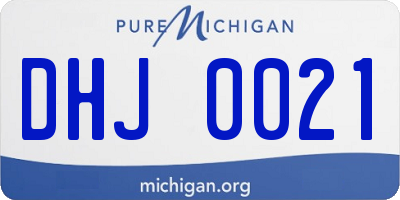 MI license plate DHJ0021
