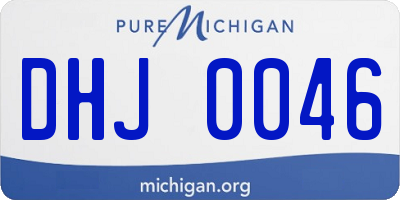 MI license plate DHJ0046