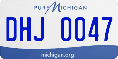 MI license plate DHJ0047