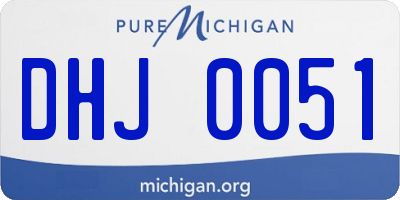 MI license plate DHJ0051