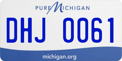 MI license plate DHJ0061