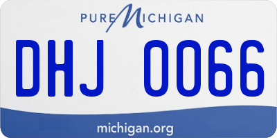 MI license plate DHJ0066