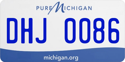 MI license plate DHJ0086