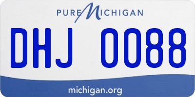 MI license plate DHJ0088