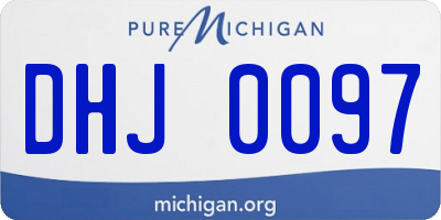 MI license plate DHJ0097