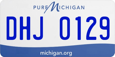 MI license plate DHJ0129