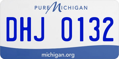 MI license plate DHJ0132