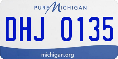 MI license plate DHJ0135