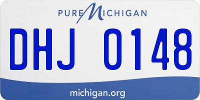 MI license plate DHJ0148